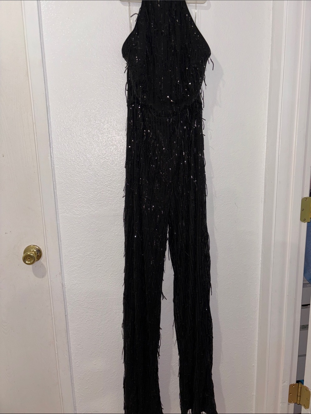 Fashion Nova Black Sequin Jumpsuit - Picture 5 of 7